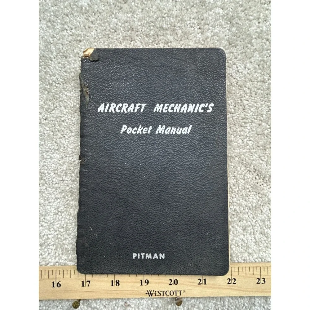 Aircraft Mechanic's Pocket Manual Ashkouti 1941 Spiral Bound Pitman Aviation